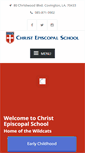 Mobile Screenshot of christepiscopalschool.org